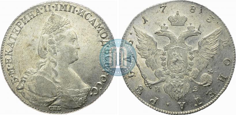 Picture 1 rouble 1783 year СПБ-ИЗ 