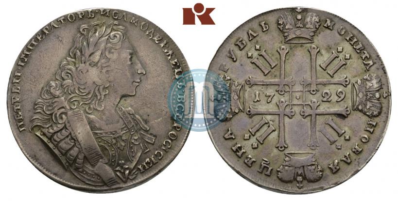 Фото 1 рубль 1729 года  "Тип 1729"