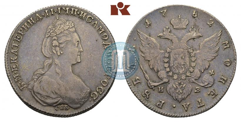 Picture 1 rouble 1782 year СПБ-ИЗ 