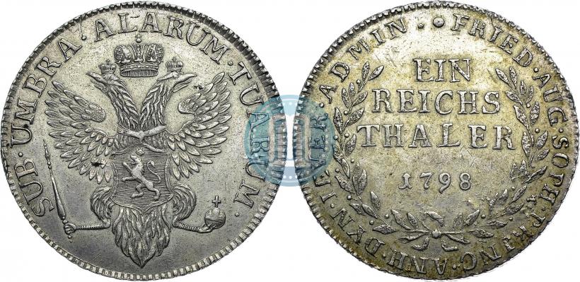 Picture Ein reichsthaler 1798 year  "Dutchy of Jever"