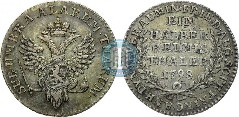 Picture Ein halber reichsthaler 1798 year  "Dutchy of Jever"