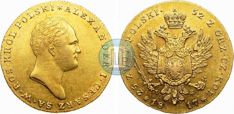 Picture 25 złotych 1817 year IB 