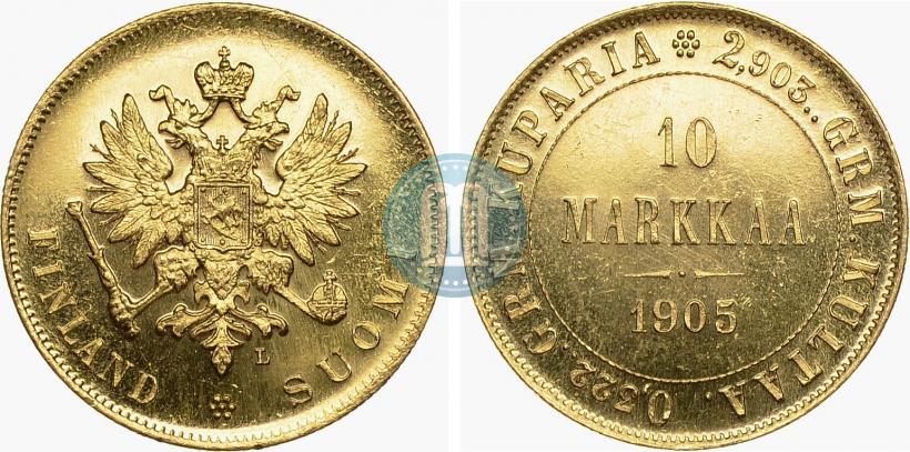 Picture 10 markkaa 1905 year L 