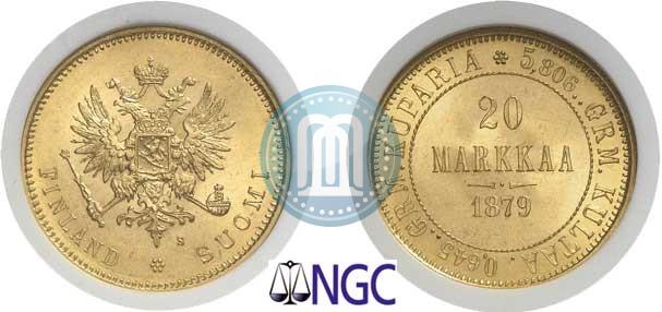 Picture 20 markkaa 1879 year S 