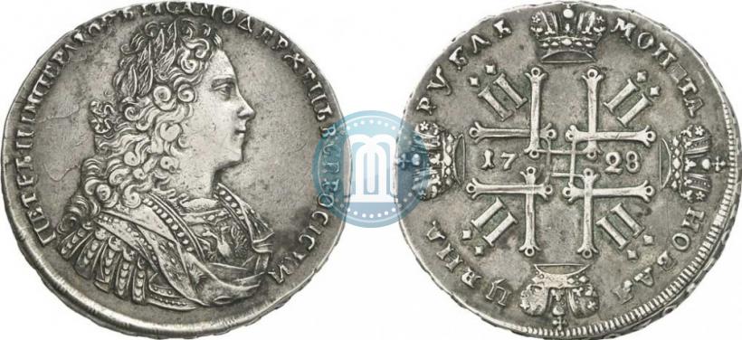 Фото 1 рубль 1728 года  "Тип 1728"