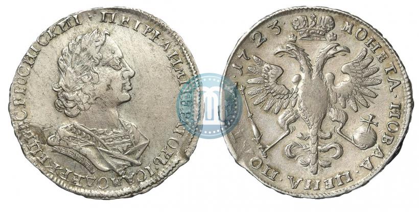 Picture Poltina 1723 year  "Portrait in ancient armour"