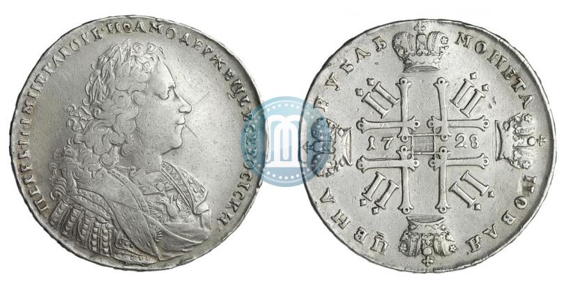 Фото 1 рубль 1728 года  "Тип 1728"