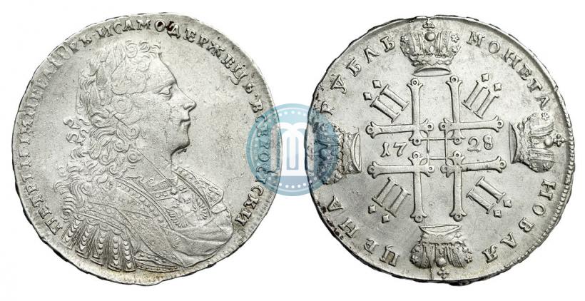 Фото 1 рубль 1728 года  "Тип 1728"