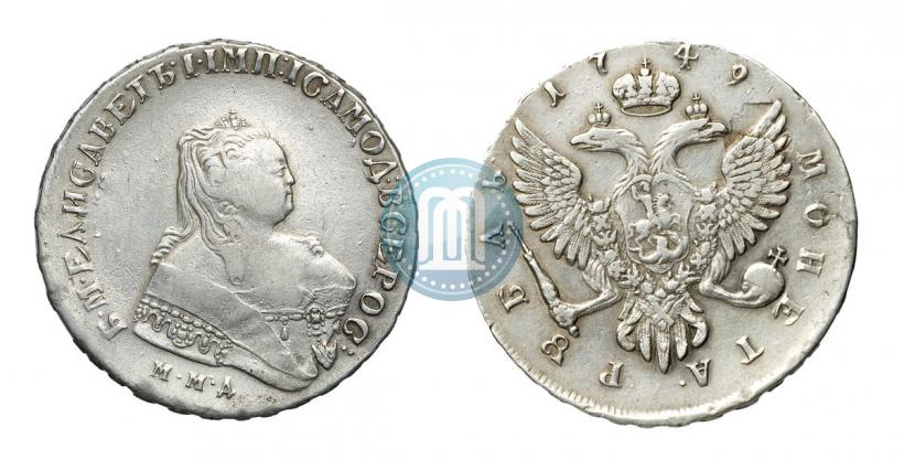 Picture 1 rouble 1749 year ММД 