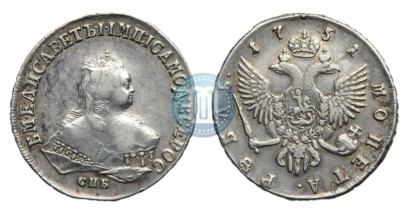Picture 1 rouble 1751 year СПБ 