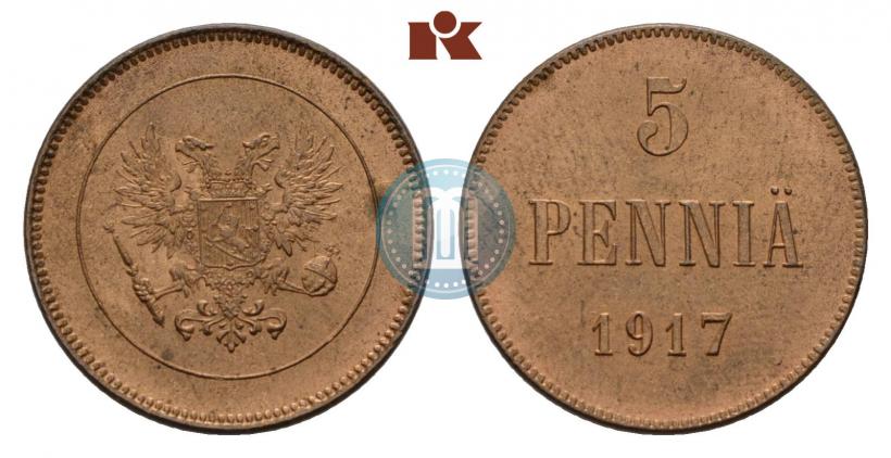 Фото 5 пенни 1917 года  
