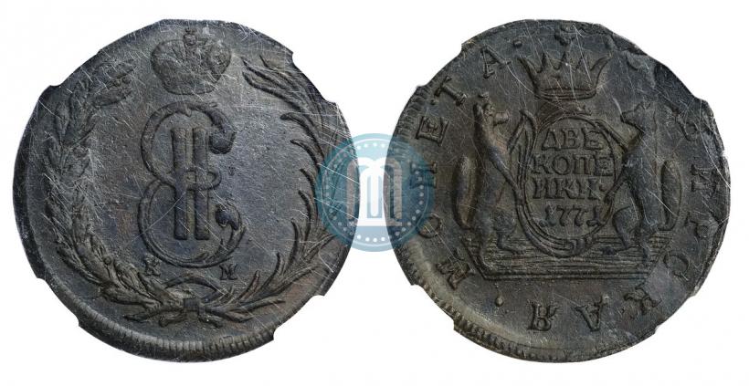 Picture 2 kopecks 1771 year КМ 