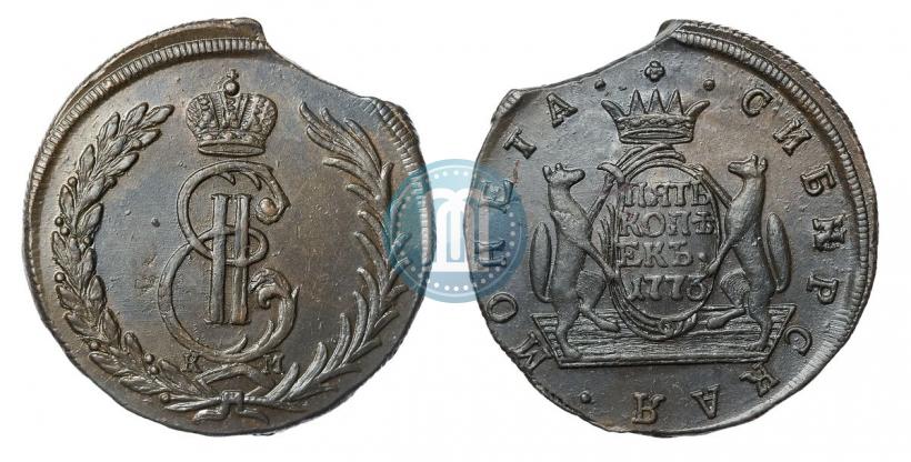 Фото 5 копеек 1773 года КМ 