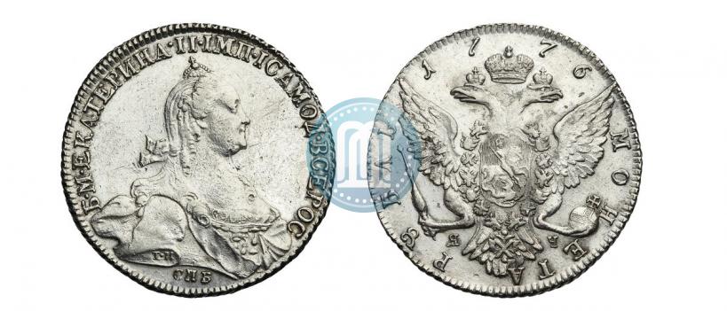 Фото 1 рубль 1776 года СПБ-ЯЧ 