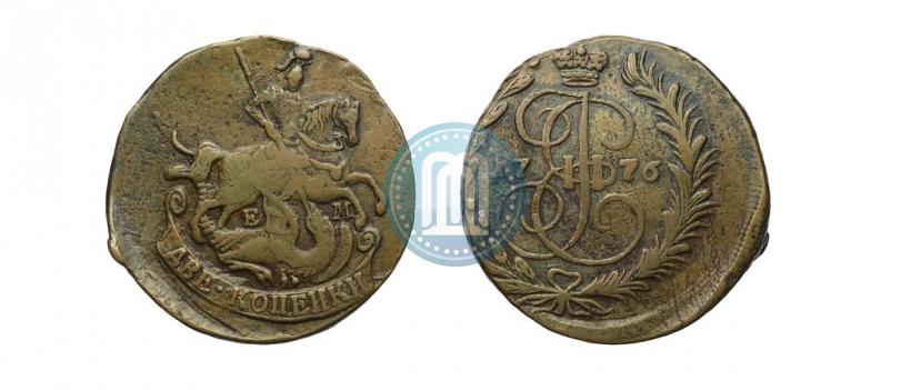 Picture 2 kopecks 1776 year ЕМ 
