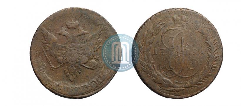 Фото 5 копеек 1791 года  "Павловский перечекан"