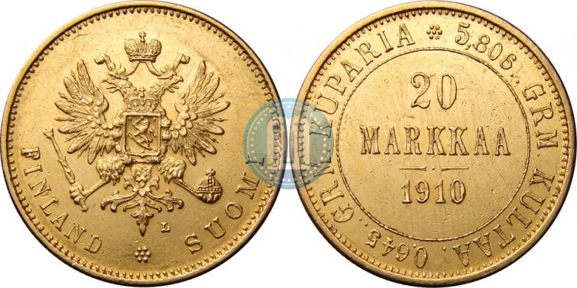 Picture 20 markkaa 1910 year L 
