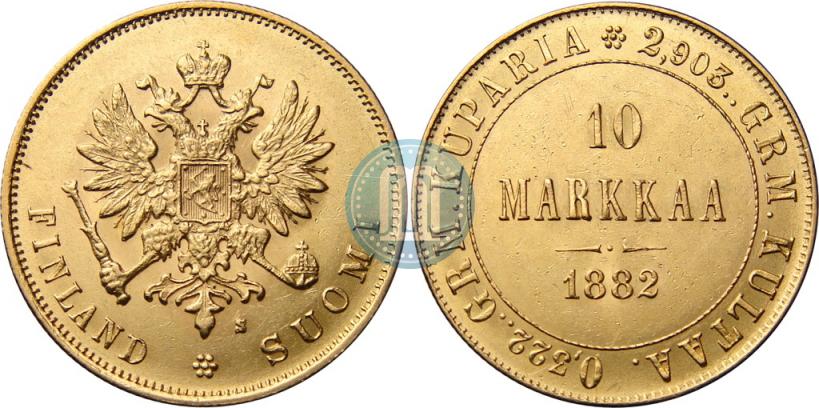 Picture 10 markkaa 1882 year S 
