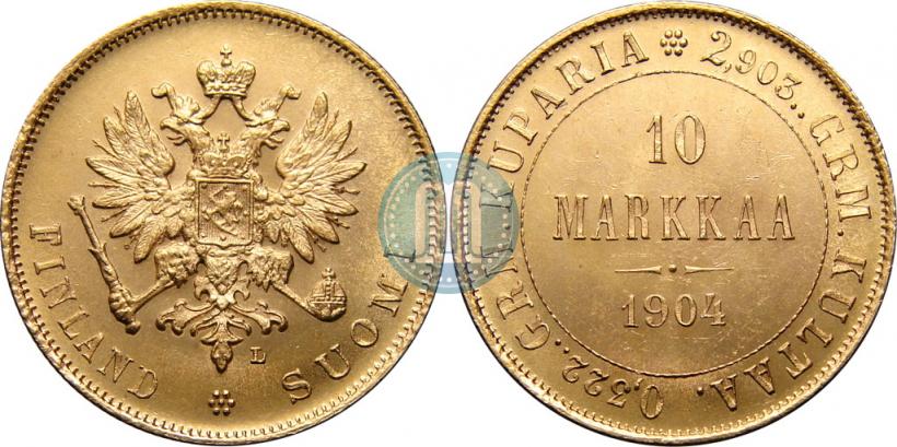 Picture 10 markkaa 1904 year L 