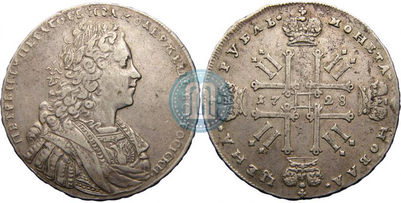Picture 1 rouble 1728 year  "Type of 1728"