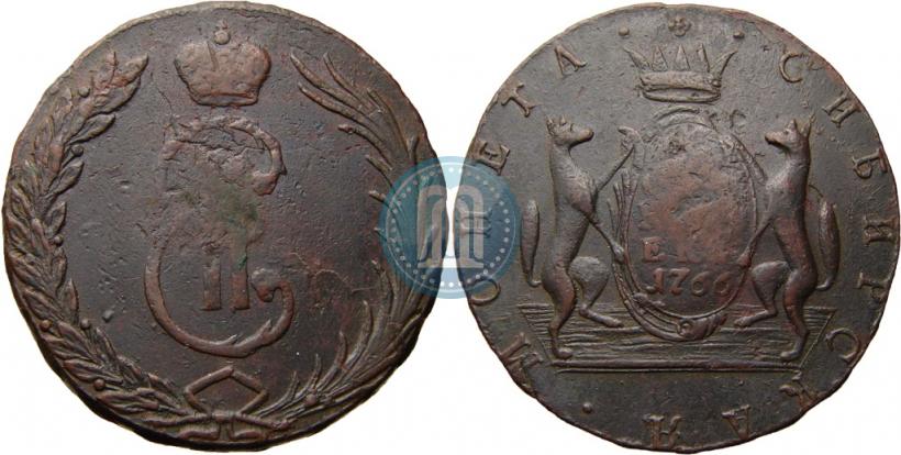 Picture 10 kopecks 1766 year  