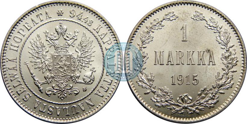 Picture 1 markka 1915 year S 