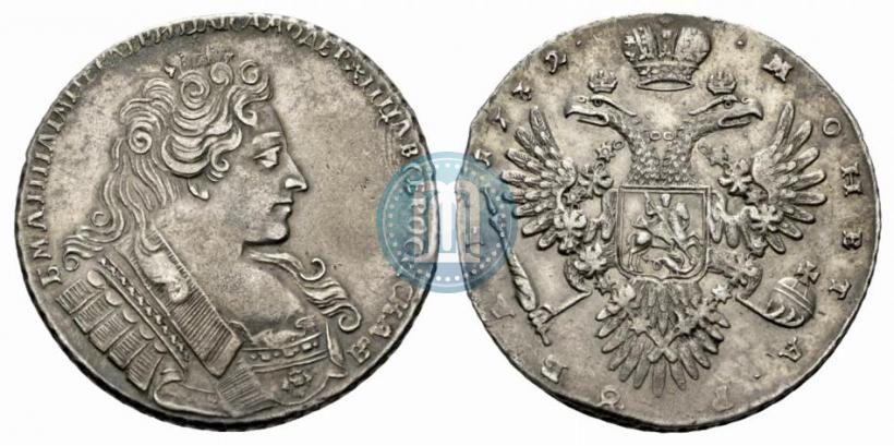 Фото 1 рубль 1732 года  