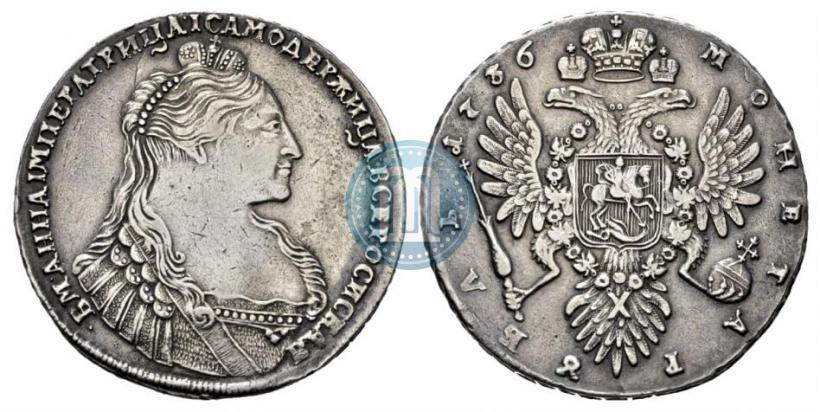 Picture 1 rouble 1736 year  "Type of 1735"