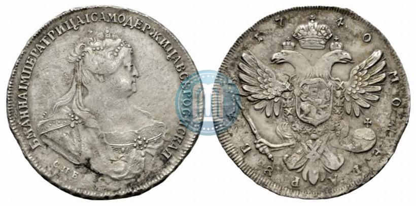 Picture 1 rouble 1740 year СПБ "Petersburg type"