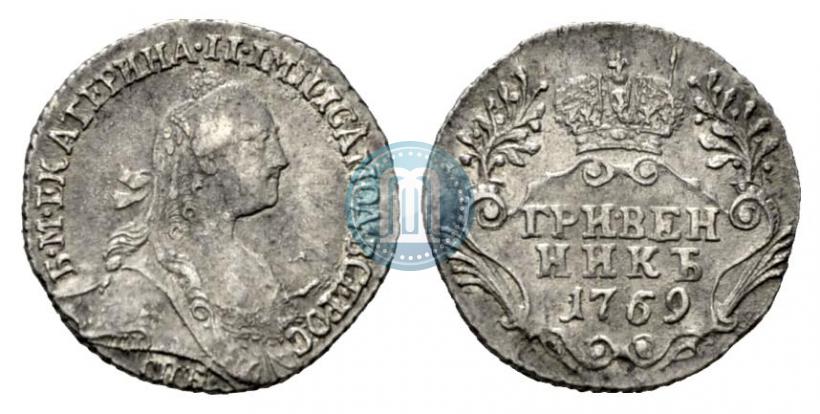 Picture Grivennik 1769 year СПБ 