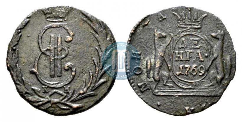 Фото Денга 1769 года КМ 