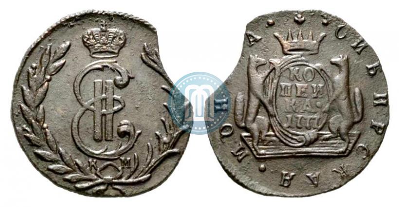 Фото 1 копейка 1777 года КМ 