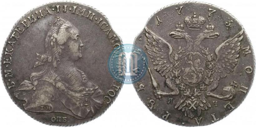 Фото 1 рубль 1773 года СПБ-ЯЧ-Т.И. 