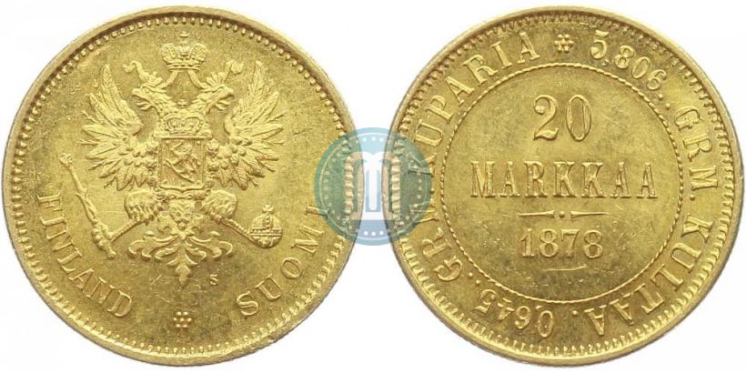 Picture 20 markkaa 1878 year S 
