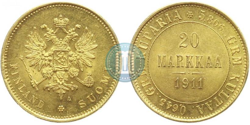 Picture 20 markkaa 1911 year L 