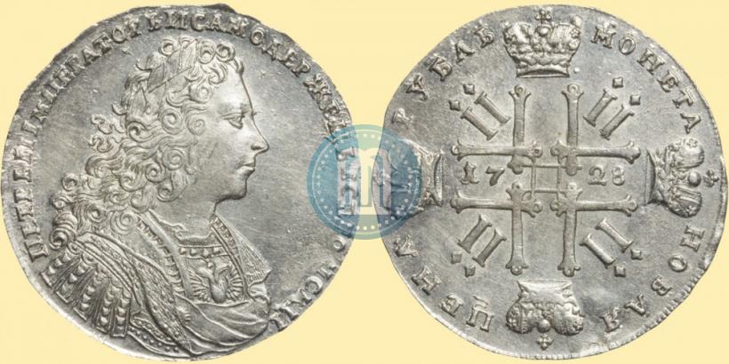 Фото 1 рубль 1728 года  "Тип 1728"