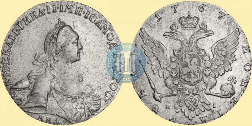 Picture 1 rouble 1767 year ММД-EI 
