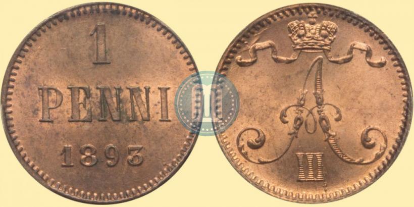 Picture 1 penni 1893 year  