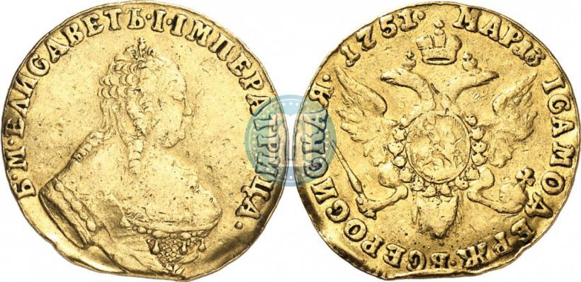 Picture 1 ducat 1751 year  "Eagle on the reverse"