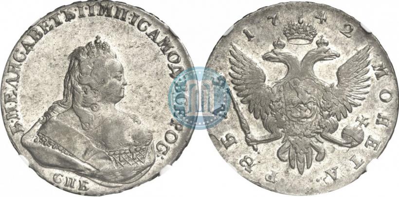 Picture 1 rouble 1742 year СПБ 