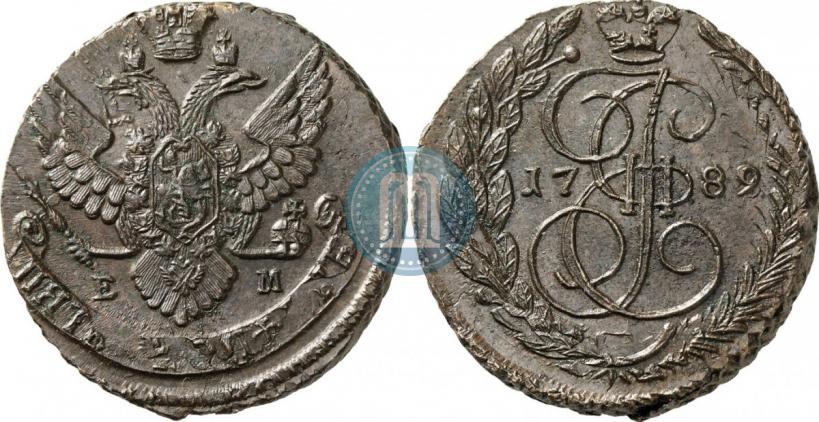 Picture 5 kopecks 1789 year ЕМ 