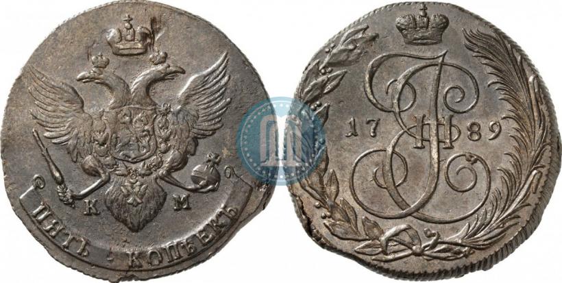Picture 5 kopecks 1789 year КМ 