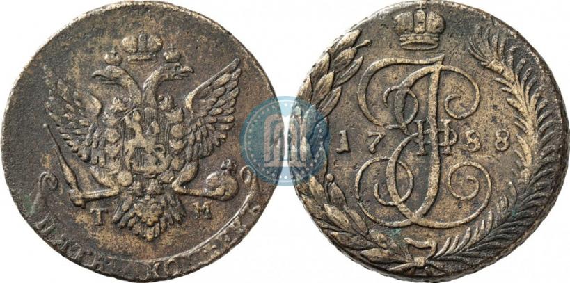 Picture 5 kopecks 1788 year ТМ 