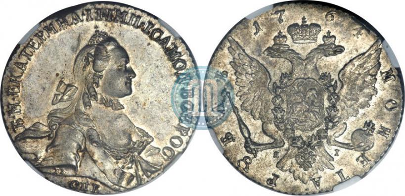 Фото 1 рубль 1764 года СПБ-ЯI 