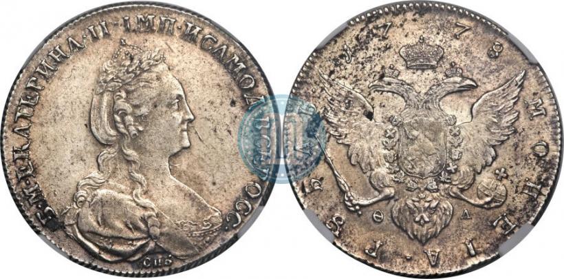 Picture 1 rouble 1778 year СПБ-ФЛ 