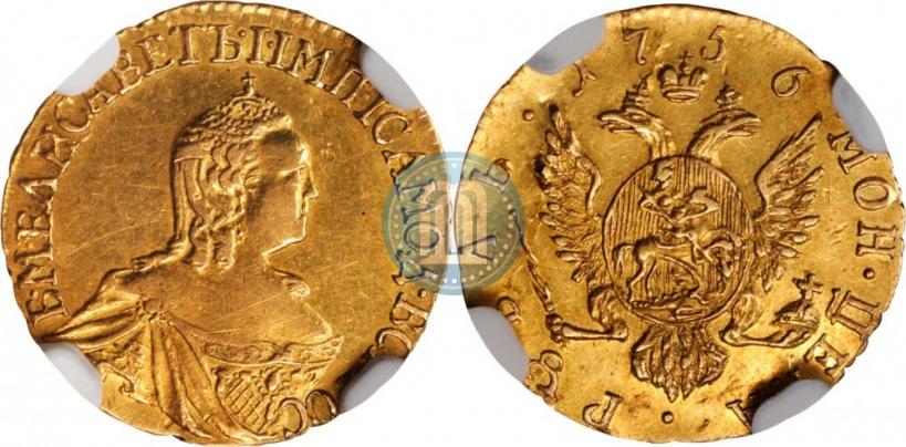 Picture 1 rouble 1756 year  