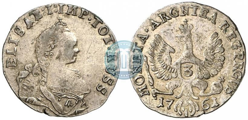 Picture 3 grosze 1761 year  