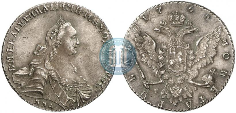 Picture 1 rouble 1768 year ММД-EI 