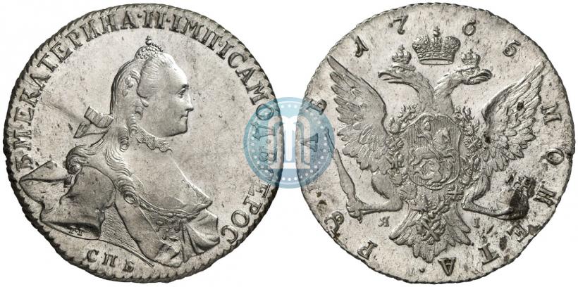 Picture 1 rouble 1765 year СПБ-ЯI 