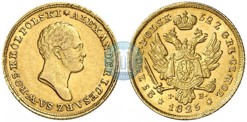 Picture 25 złotych 1825 year IB 